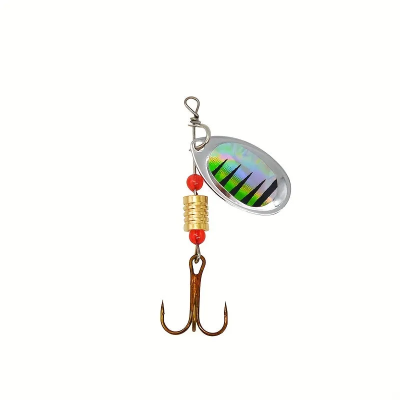 10pc Hard Metal Spinner Bait Kit for Bass Trout Salmon