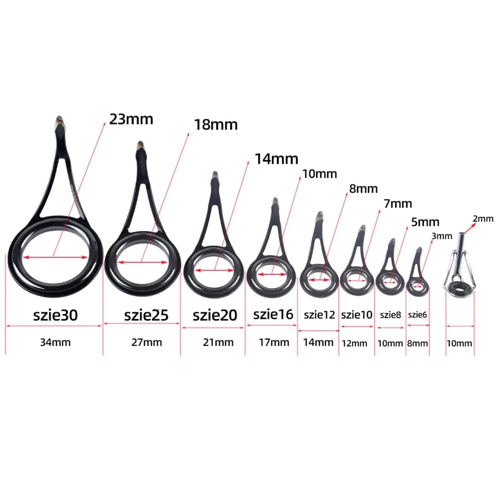 90pcs Portable Fishing Rod Repair Kit Fishing Rod Guides Rings Tips Fishing Accessories For Outdoor Fishing Tools