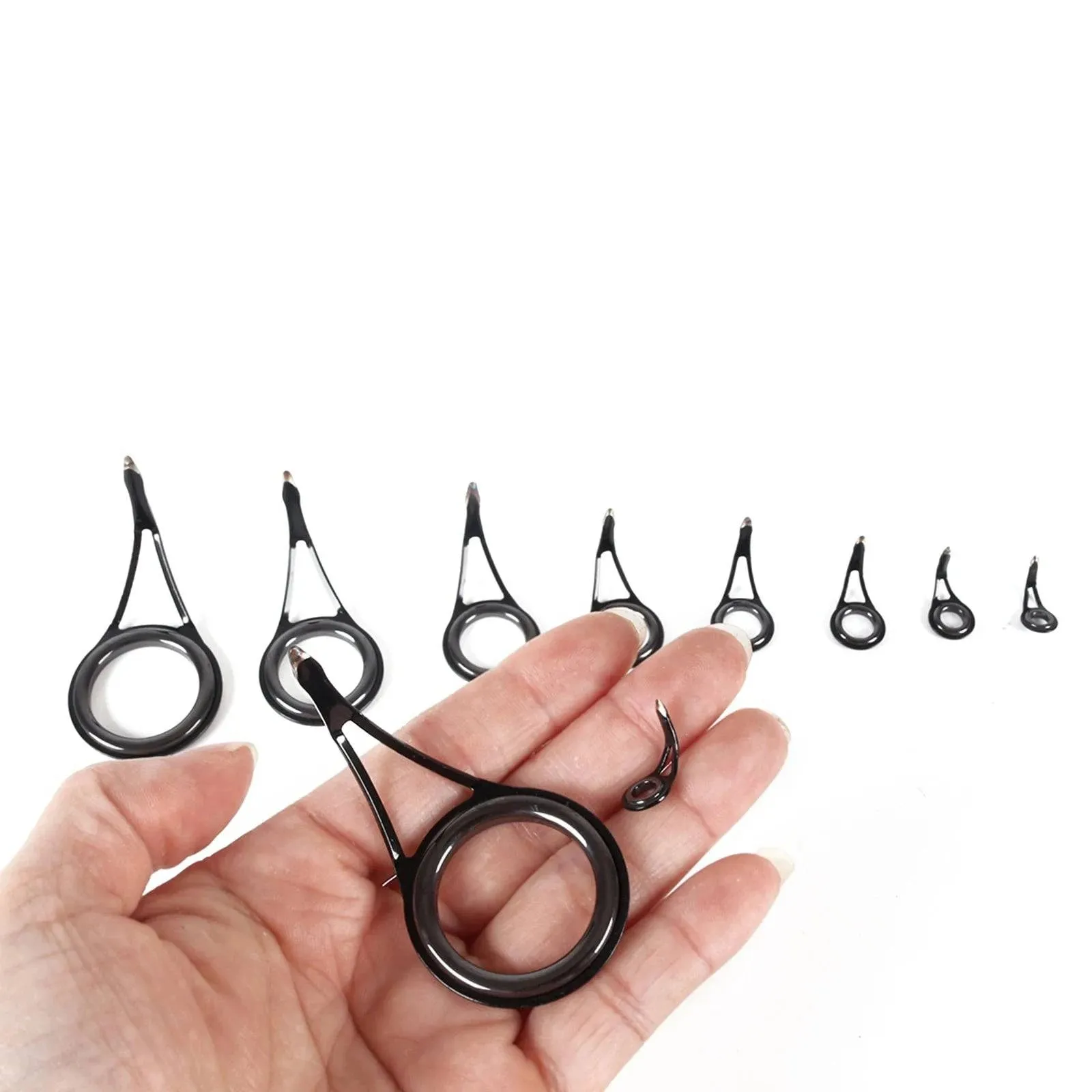 90pcs Portable Fishing Rod Repair Kit Fishing Rod Guides Rings Tips Fishing Accessories For Outdoor Fishing Tools