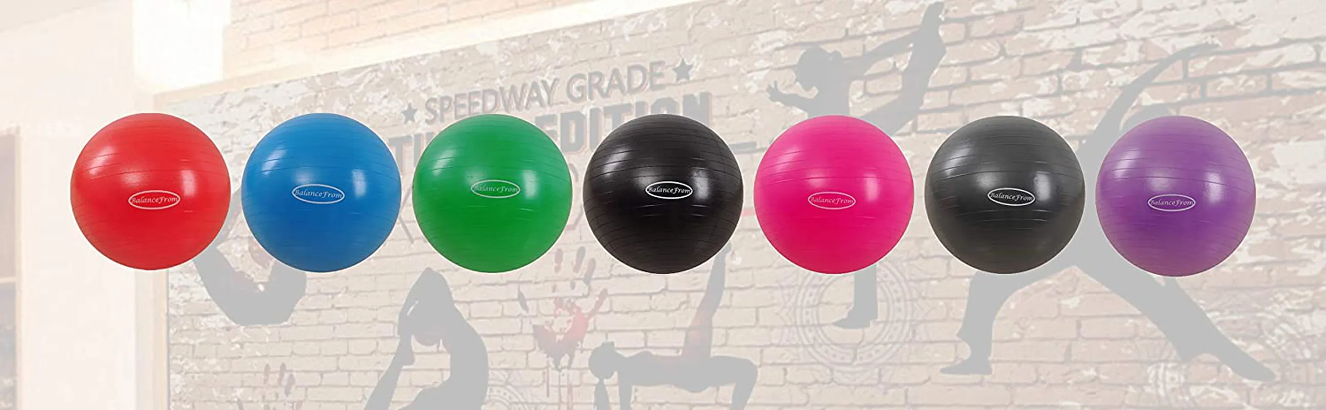 BalanceFrom Anti-Burst and Slip Resistant Exercise Ball Yoga Ball Fitness Ball Birthing Ball with Quick Pump, 2,000-Pound Capacity