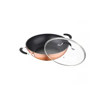 Bergner Infinity Chefs Aluminium Non-Stick Kadai with Lid (24cm, 2.6 Ltr)  BGIC-1090B