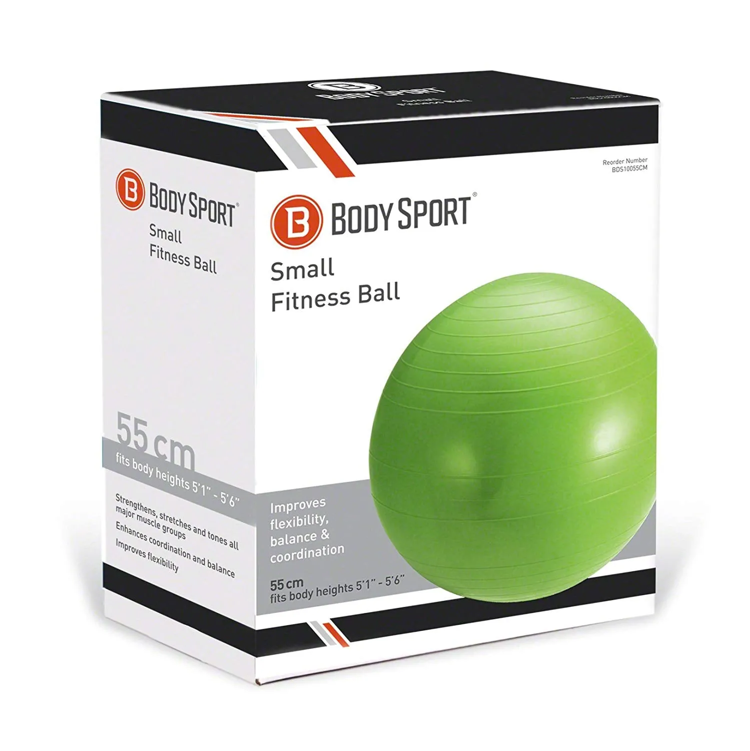 Body Sport® Exercise Ball With Pump - 55CM