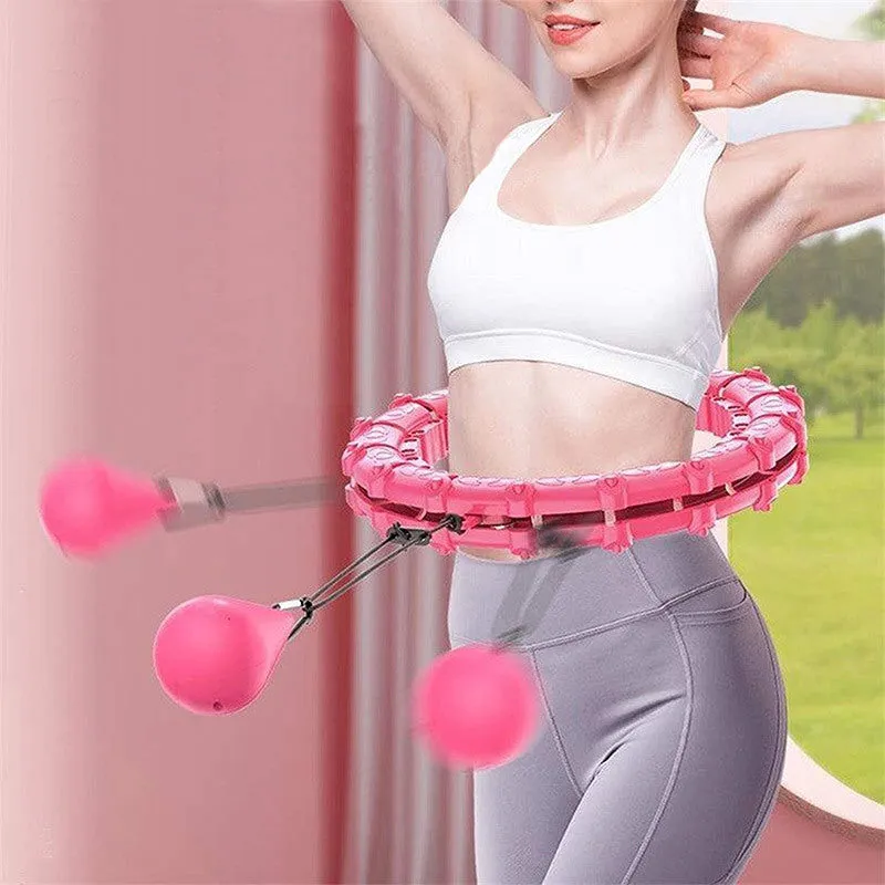 Custom Knots Weighted Hoola Fitness Hoop Smart Hula Thin Waist Weight Loss Knots Weighted Hoola Fitness Hoop Smart Hula Thin Waist Weight Loss