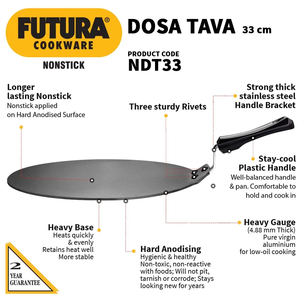 Futura 33 cm Dosa Tava Nonstick , 4.88 mm NDT 33