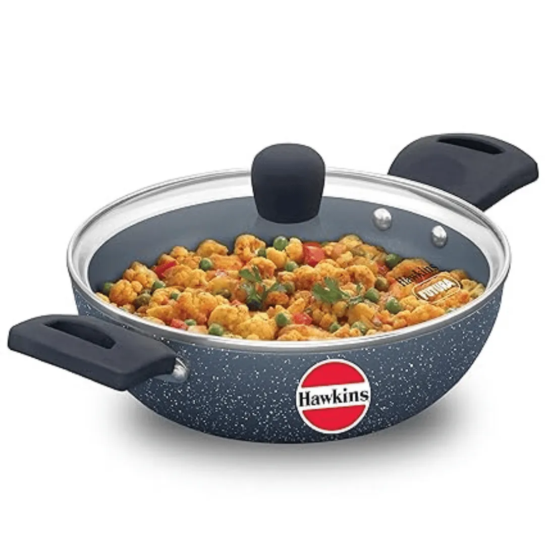 Hawkins 1.75 Litre with Ceramic Nonstick Deep Kadhai (ICK175G)