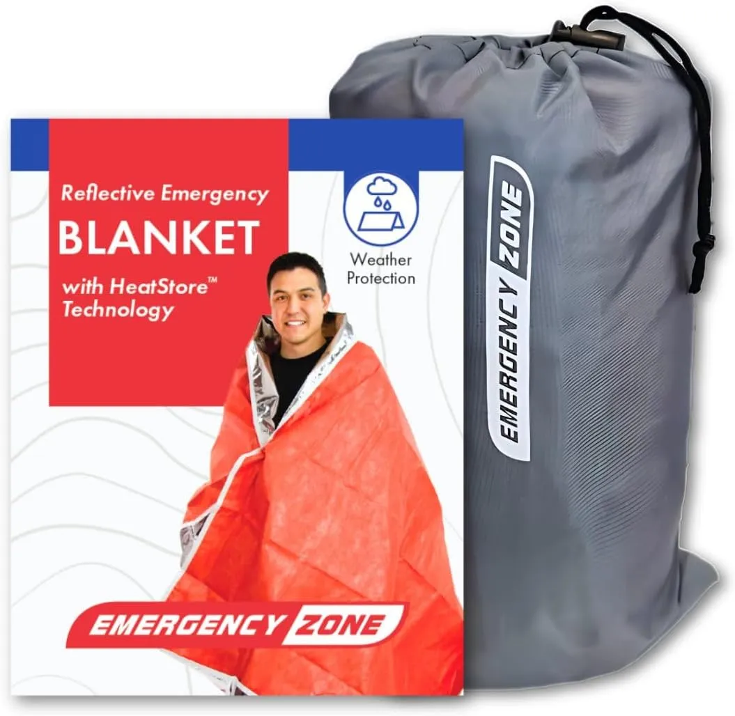 Heatstore Emergency Blankets for Survival | Lightweight, Durable, and Weather-Resistant Survival Blanket | Protects from Elements and Retains Heat