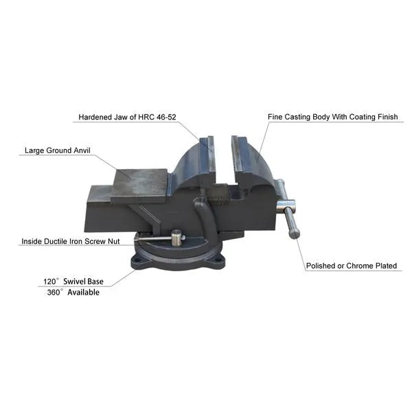HPS-75 3” Ductile Iron Heavy Duty Bench Vise