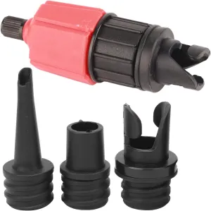 Inflatable Pump Adaptor,Air Pump Converter, 4 Standards Conventional Air Valve Attachment for Stand Up Paddle Board Inflatable Boat Bed