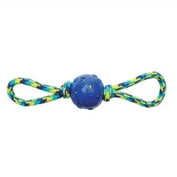 K9 Fitness Double tug with TPR Ball Encasing Tennis Ball - 40.64cm