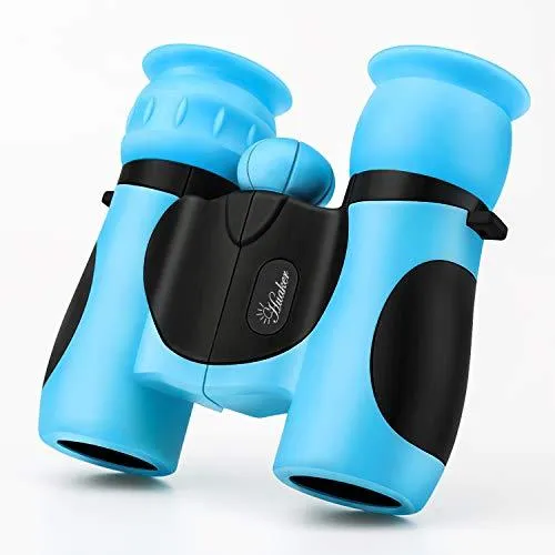 Kids Binoculars, 8x21 High-Resolution Real Optics, Pink or Blue