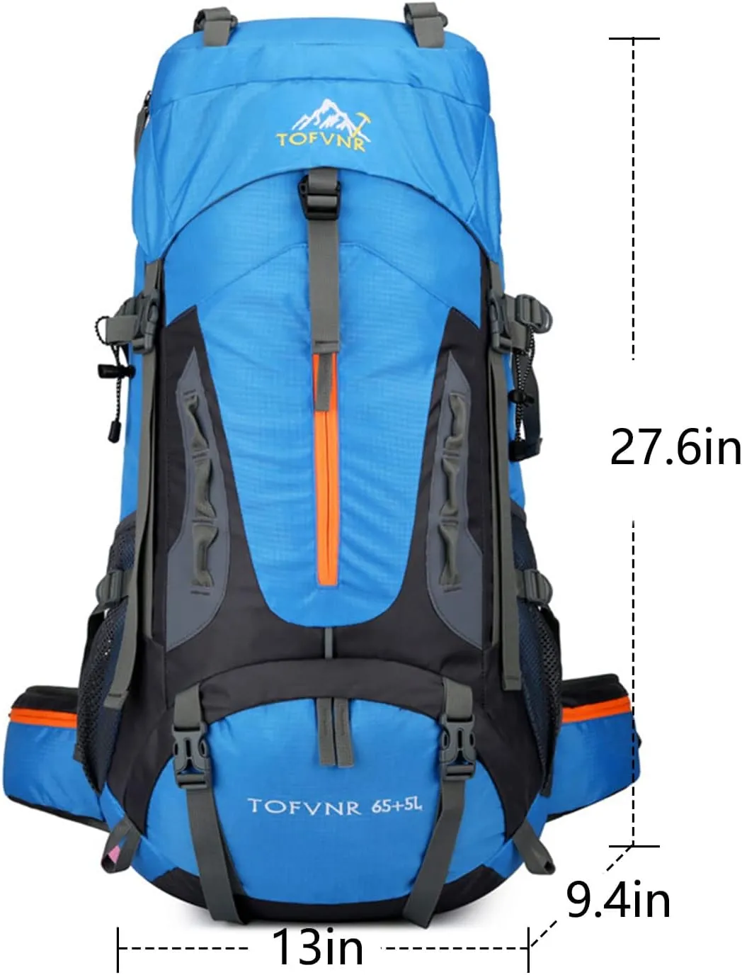 kingsea 70L Large Camping Hiking Backpack, Lightweight Nylon Trekking Rucksack,For Men Women Outdoor Large Capacity Sports Mountaineering Backpack Climbing Travel Waterproof Daypack