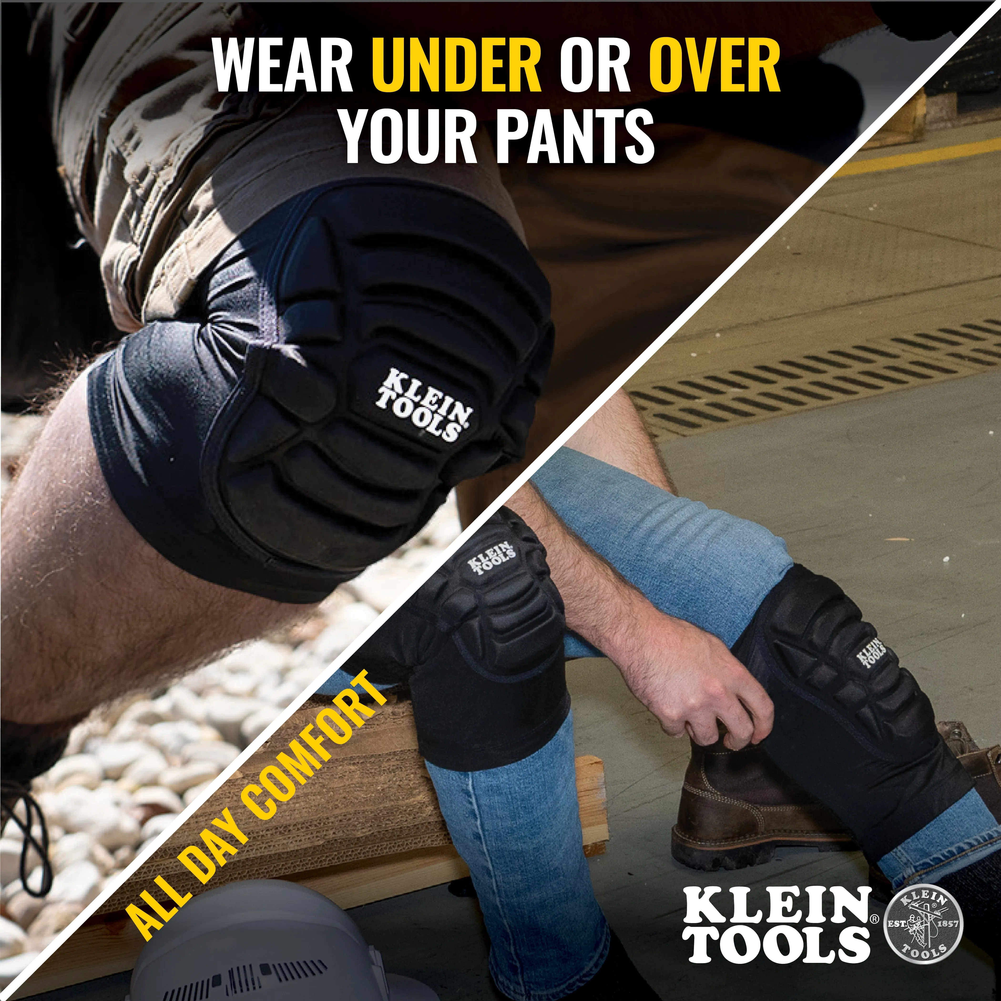 Knee Pad - Klein Tools Lightweight Knee Pad Sleeves, L/XL, 60592