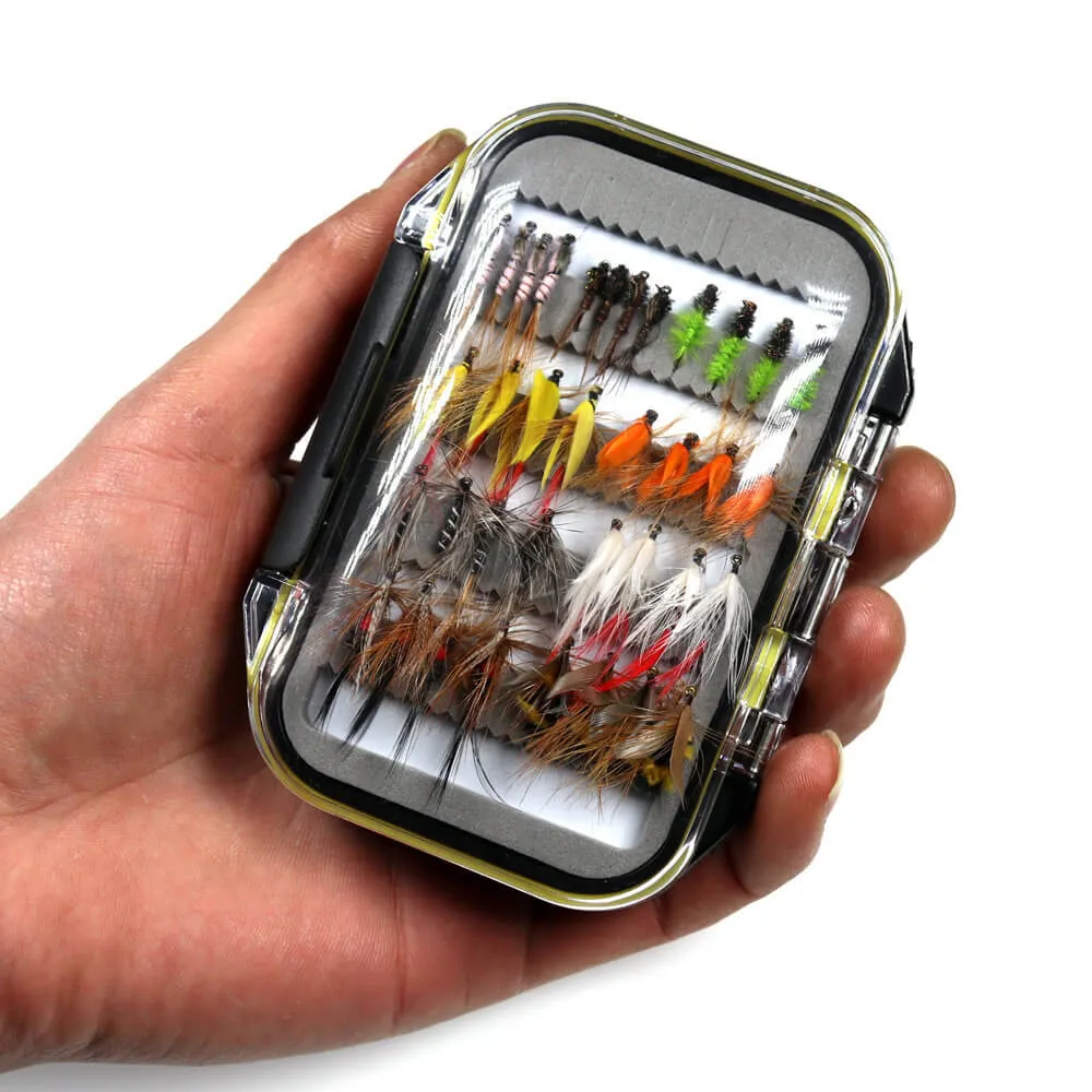Kylebooker Fly Fishing Lure Dry Wet Flies Nymph Streamer Artificial Pesca Bait Lure Carp Trout Pesca Fishing Tackle Fly Box