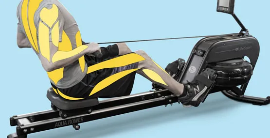LIFESPAN AquaVitae Water Rower for Blue 365