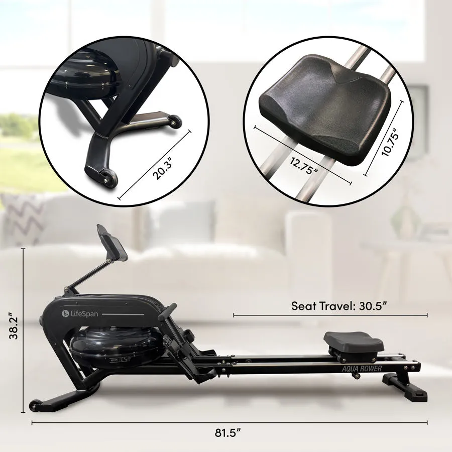 LIFESPAN AquaVitae Water Rower for Blue 365