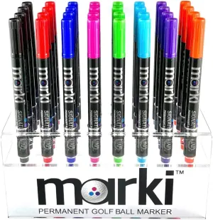 Marki Permanent Golf Ball Marker - Designed Specifically for Golfers, 8 Bold Colours Available