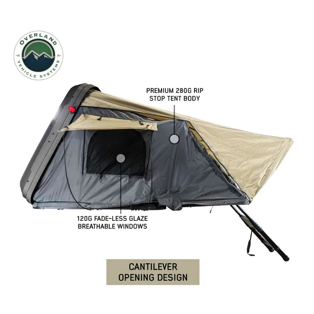 OVS HD Bundu Cantilever Hard Shell Roof Top Tent - 2-4 Person