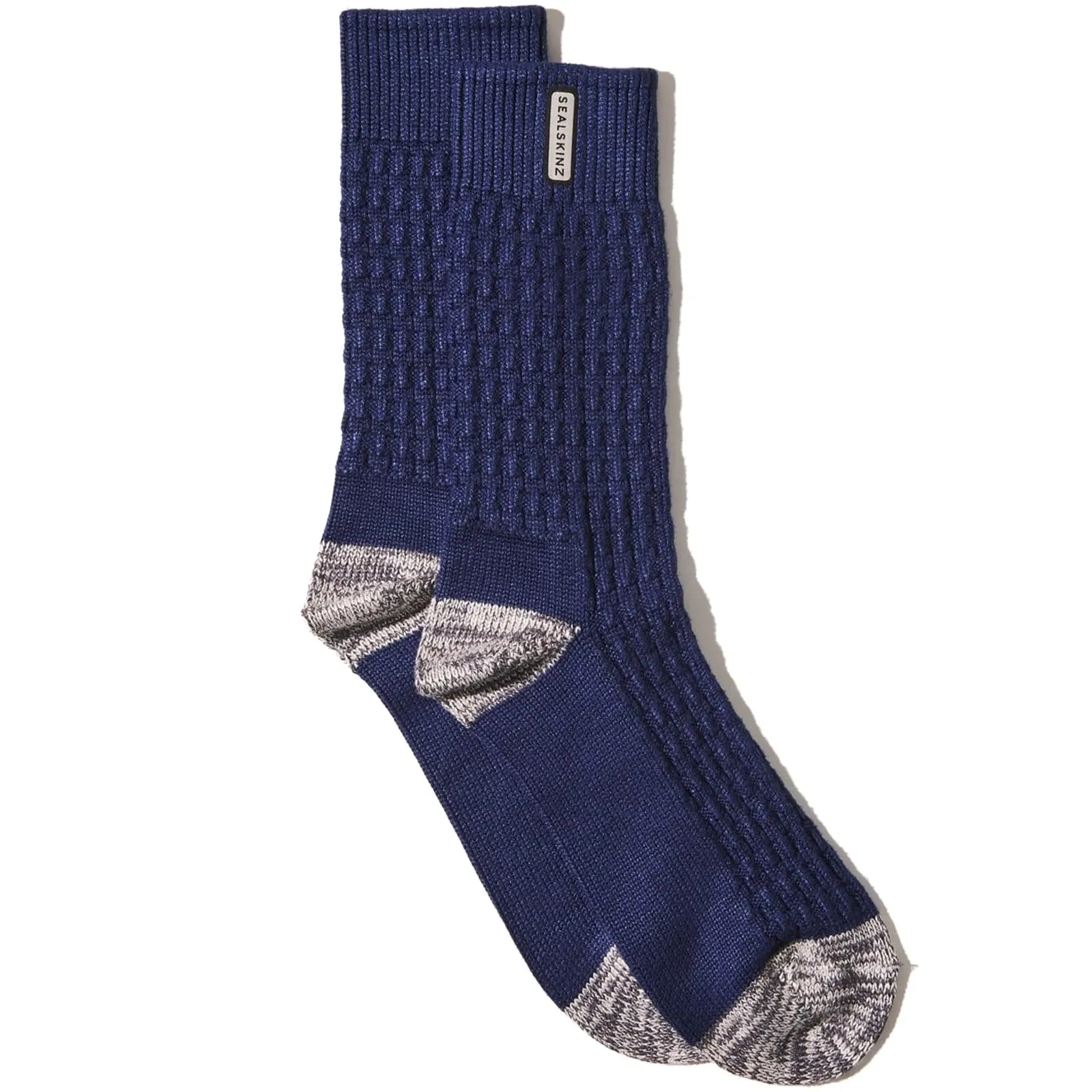 Sealskinz Unisex Wroxham Bamboo Mid Length Waffle Socks