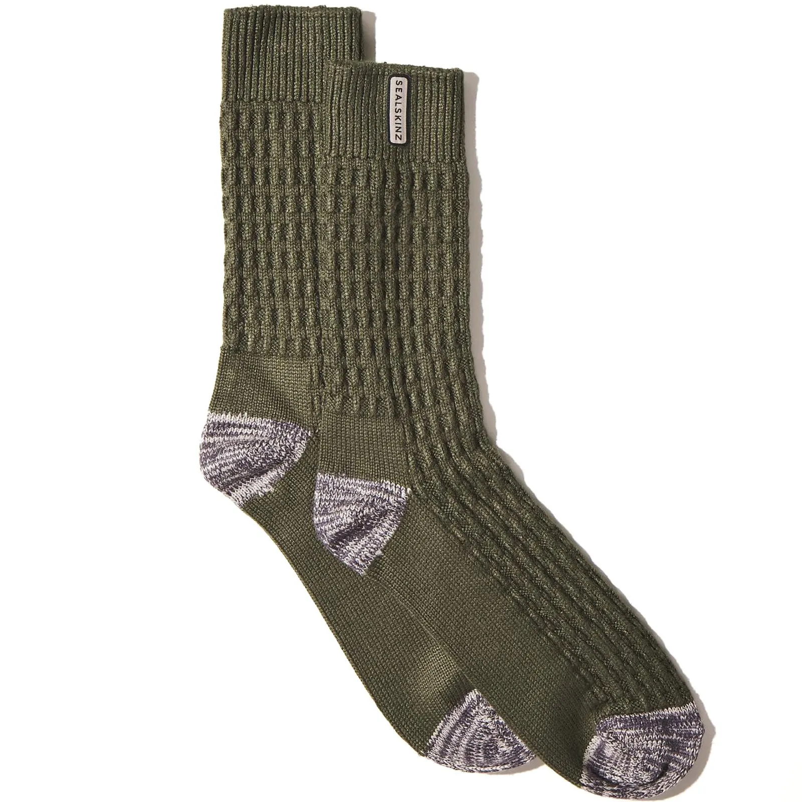 Sealskinz Unisex Wroxham Bamboo Mid Length Waffle Socks