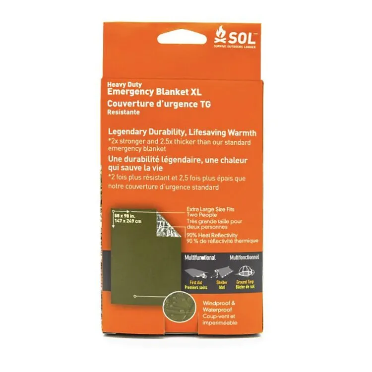 SOL Heavy Duty Emergency Blanket XL