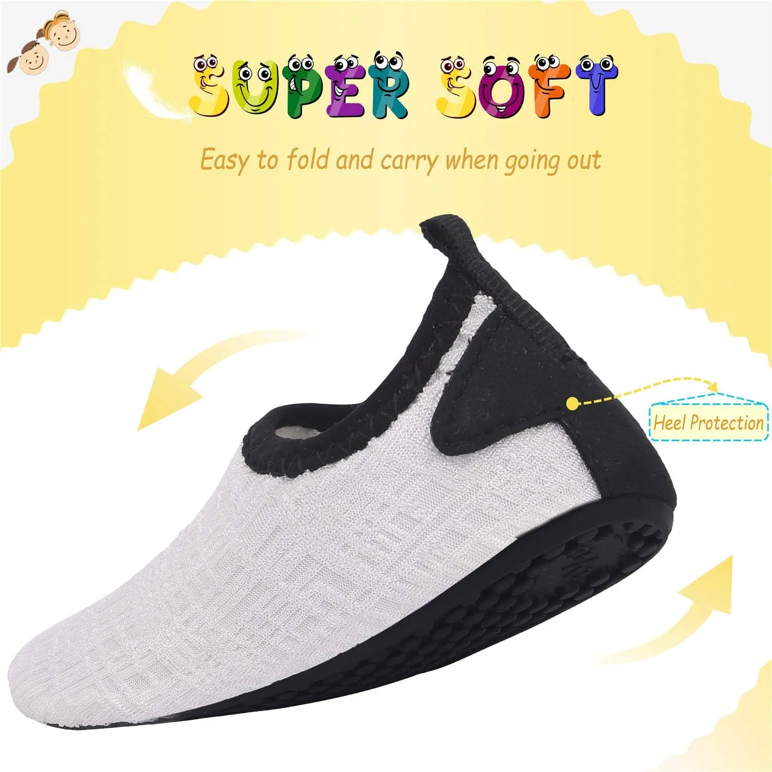 storeofbaby Baby Boys Girls Water Shoes Infant Barefoot Quick Dry Aqua Socks for Swim Beach Pool