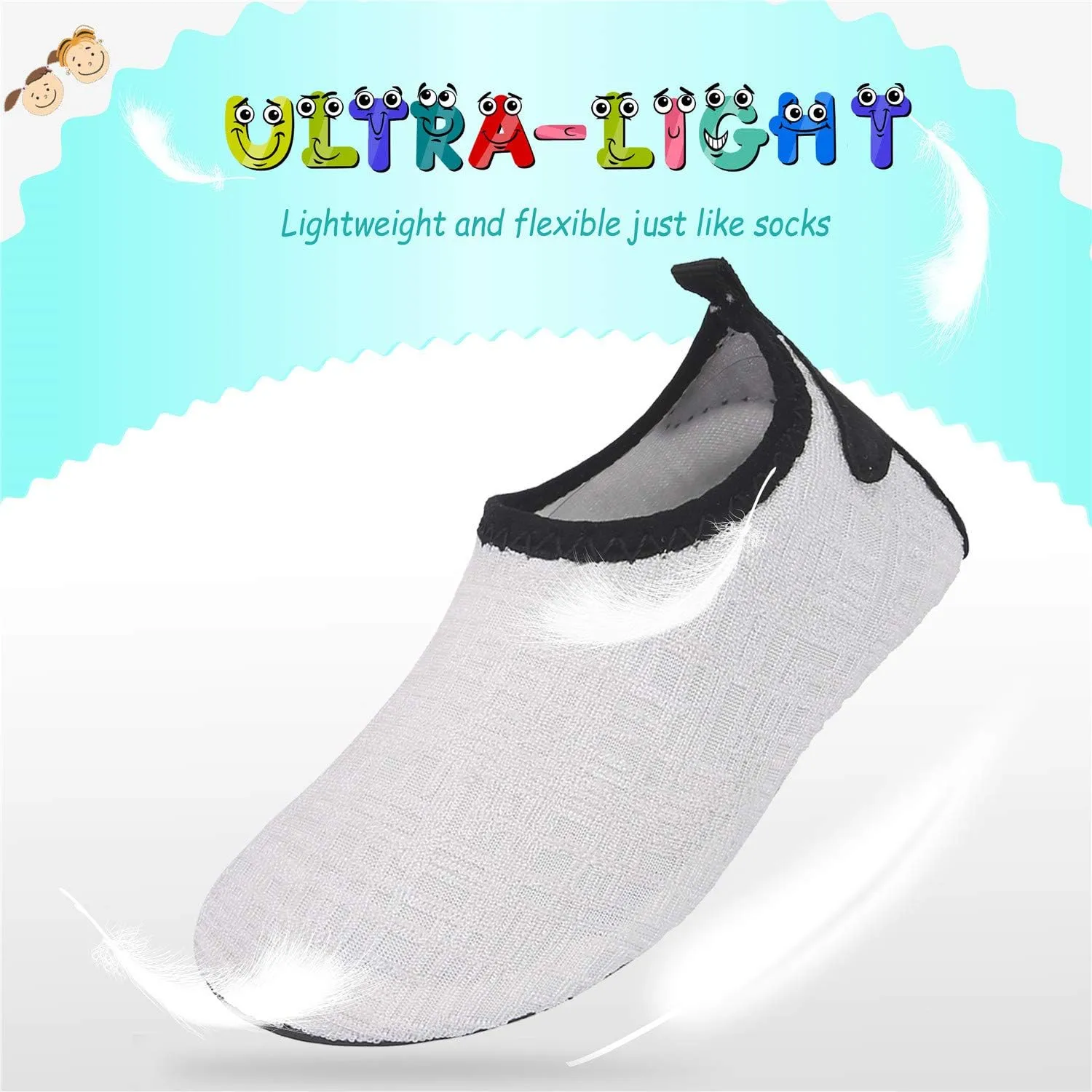 storeofbaby Baby Boys Girls Water Shoes Infant Barefoot Quick Dry Aqua Socks for Swim Beach Pool