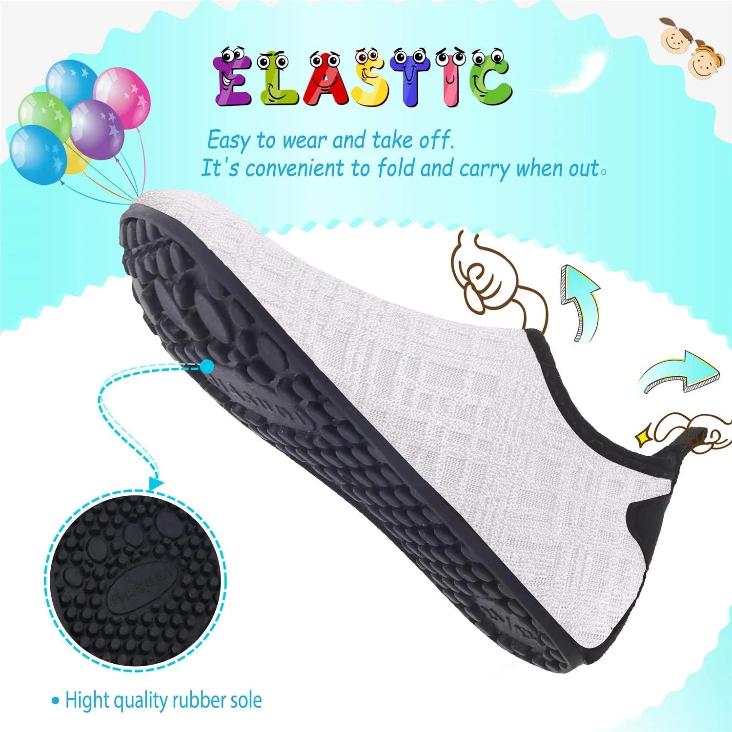 storeofbaby Baby Boys Girls Water Shoes Infant Barefoot Quick Dry Aqua Socks for Swim Beach Pool