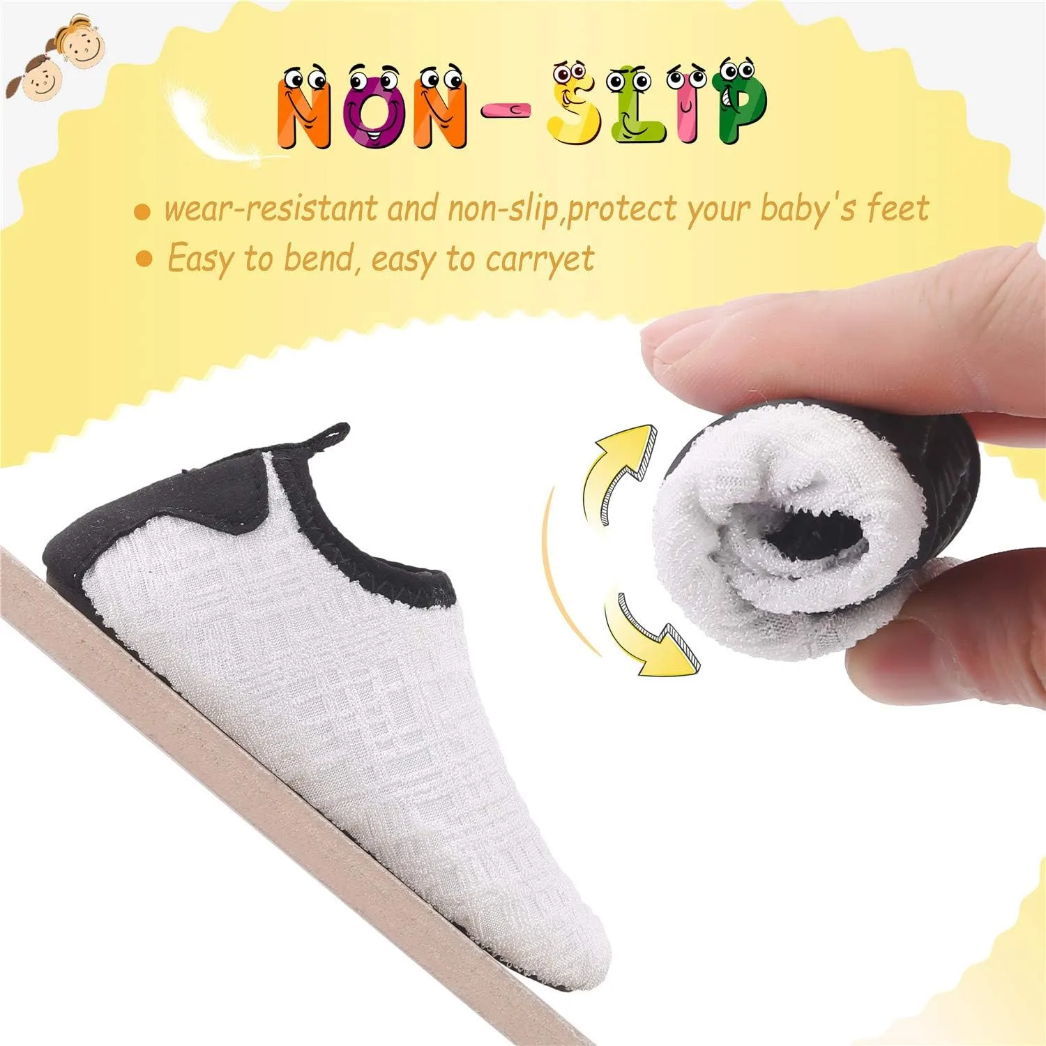 storeofbaby Baby Boys Girls Water Shoes Infant Barefoot Quick Dry Aqua Socks for Swim Beach Pool