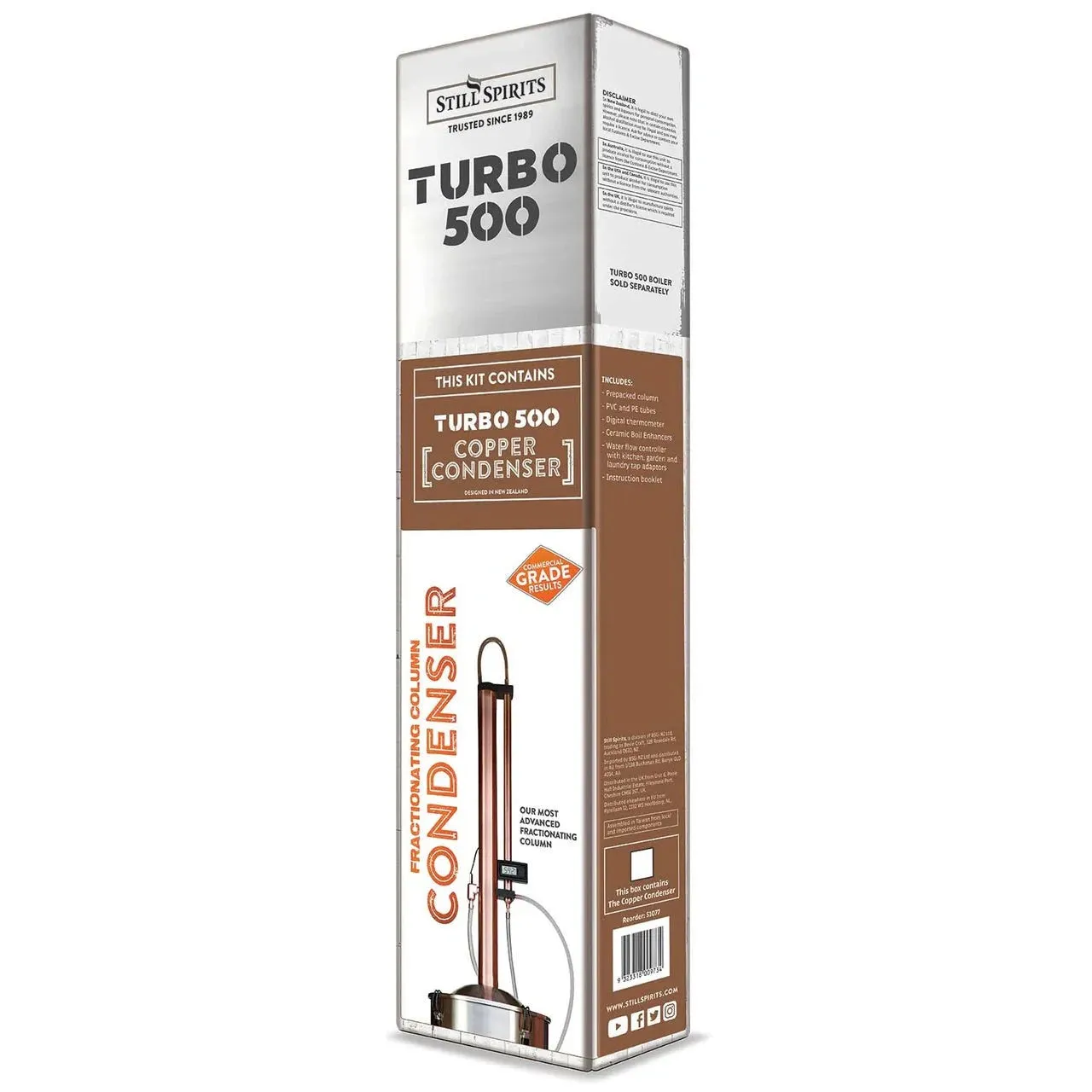 SUPER STARTER KIT with Next Generation Still Spirits Turbo 500 (T500) Copper Condenser Home Distillery Kit *MOST POPULAR*
