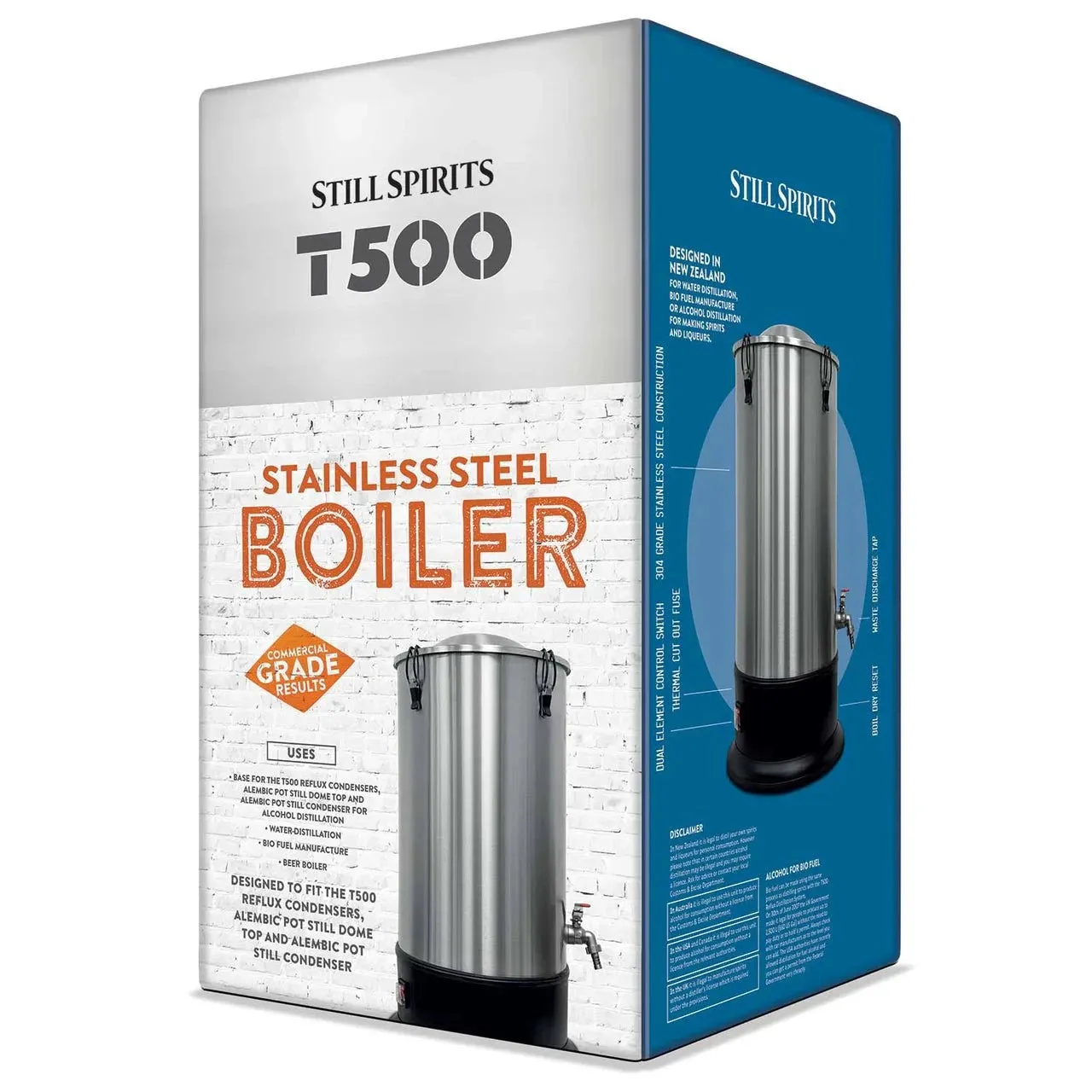 SUPER STARTER KIT with Next Generation Still Spirits Turbo 500 (T500) Copper Condenser Home Distillery Kit *MOST POPULAR*