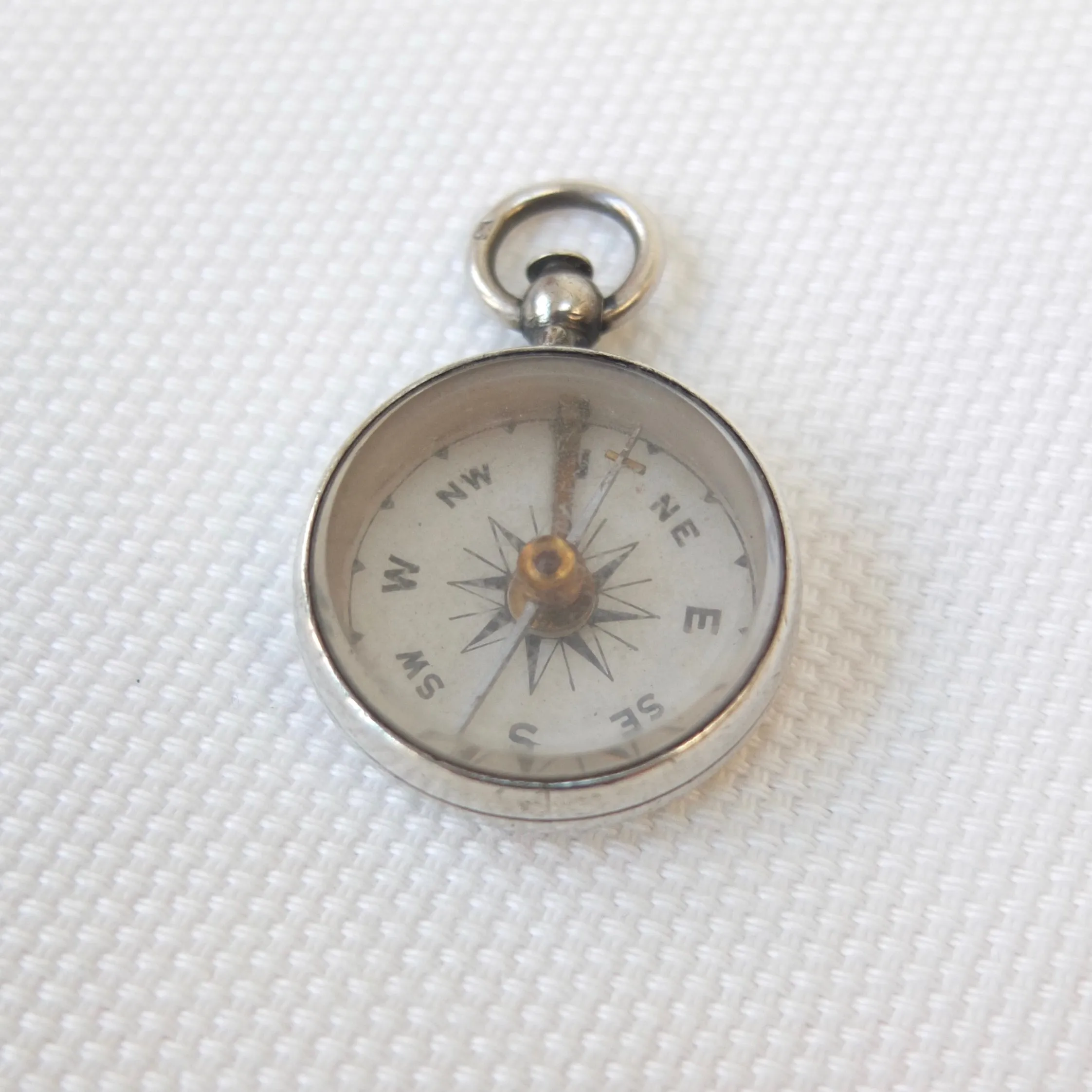 Victorian Silver Compass, Lewis Nightingale, London 1897