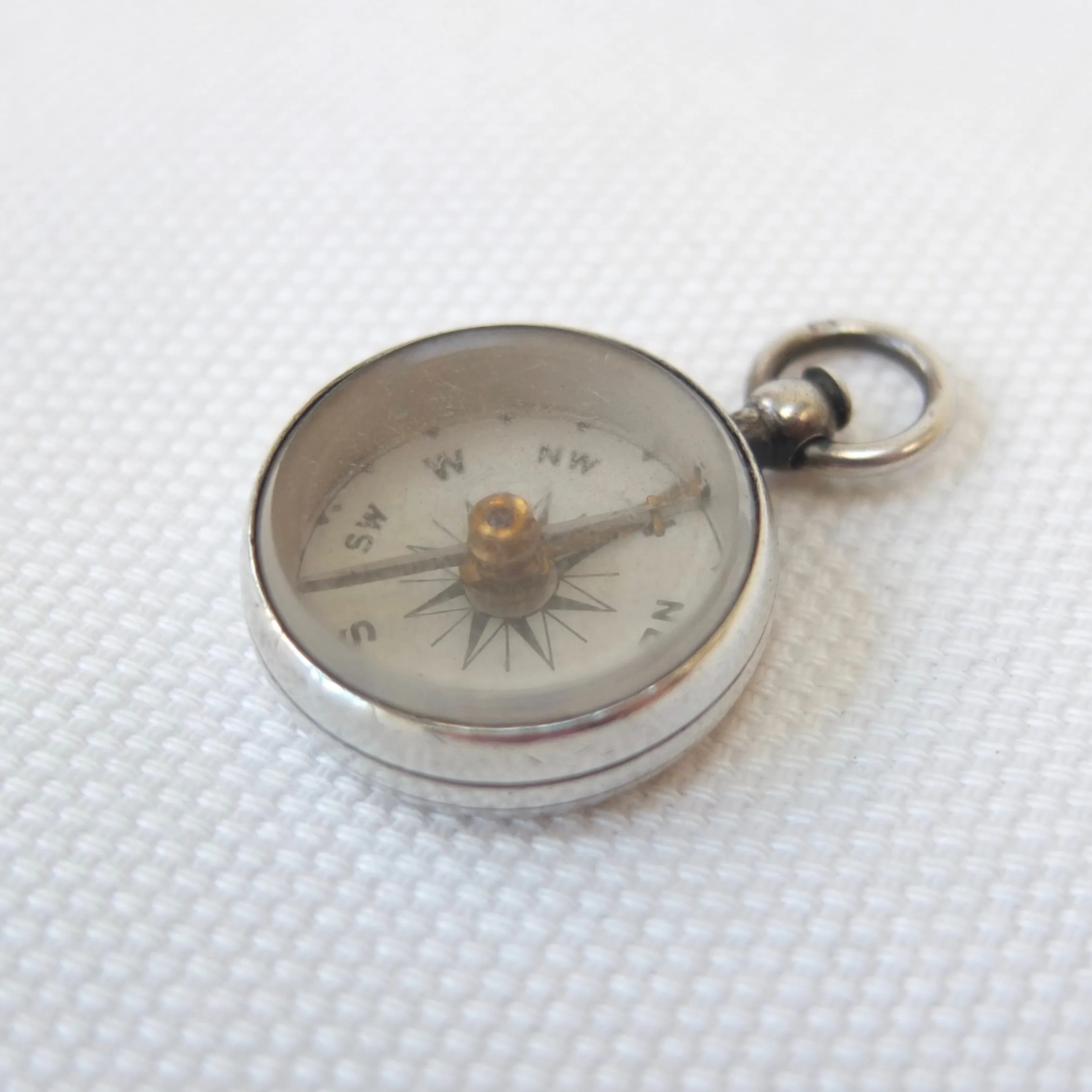 Victorian Silver Compass, Lewis Nightingale, London 1897