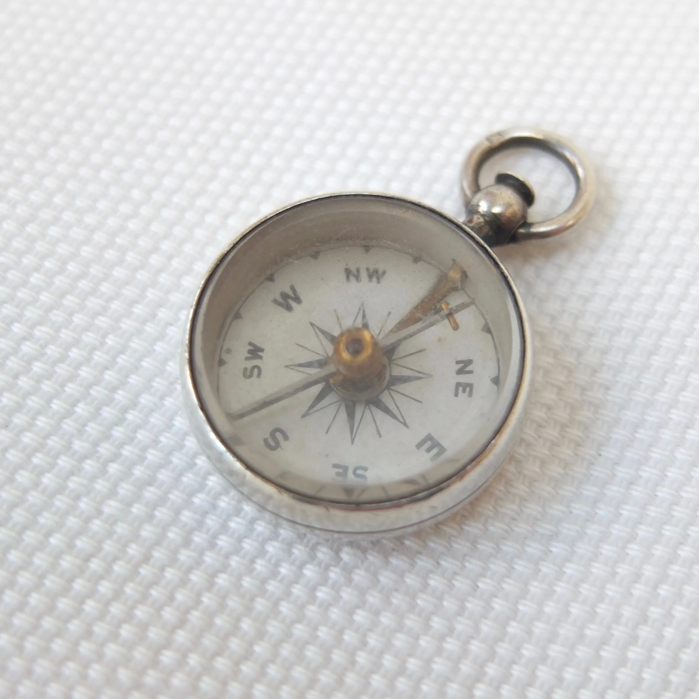 Victorian Silver Compass, Lewis Nightingale, London 1897