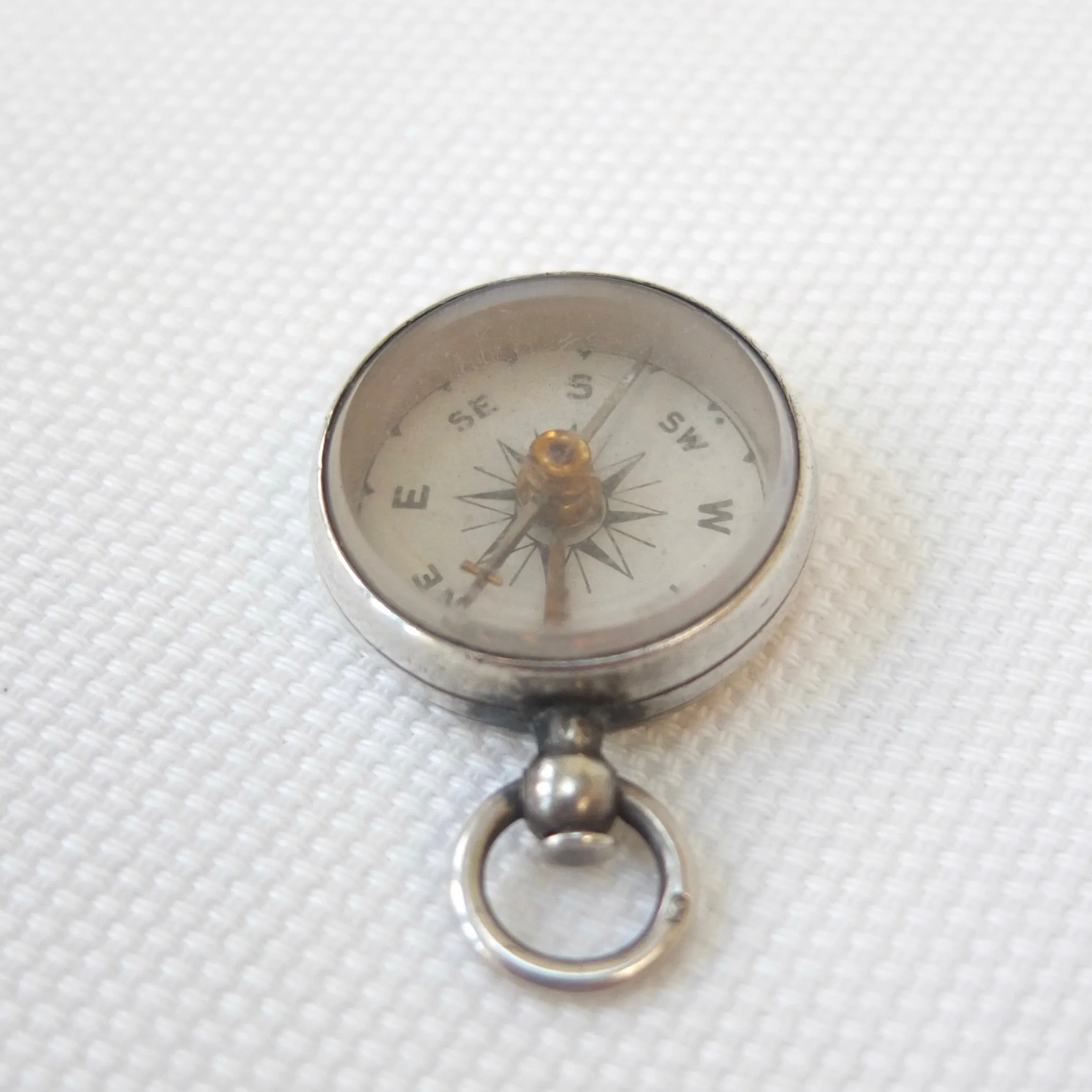 Victorian Silver Compass, Lewis Nightingale, London 1897