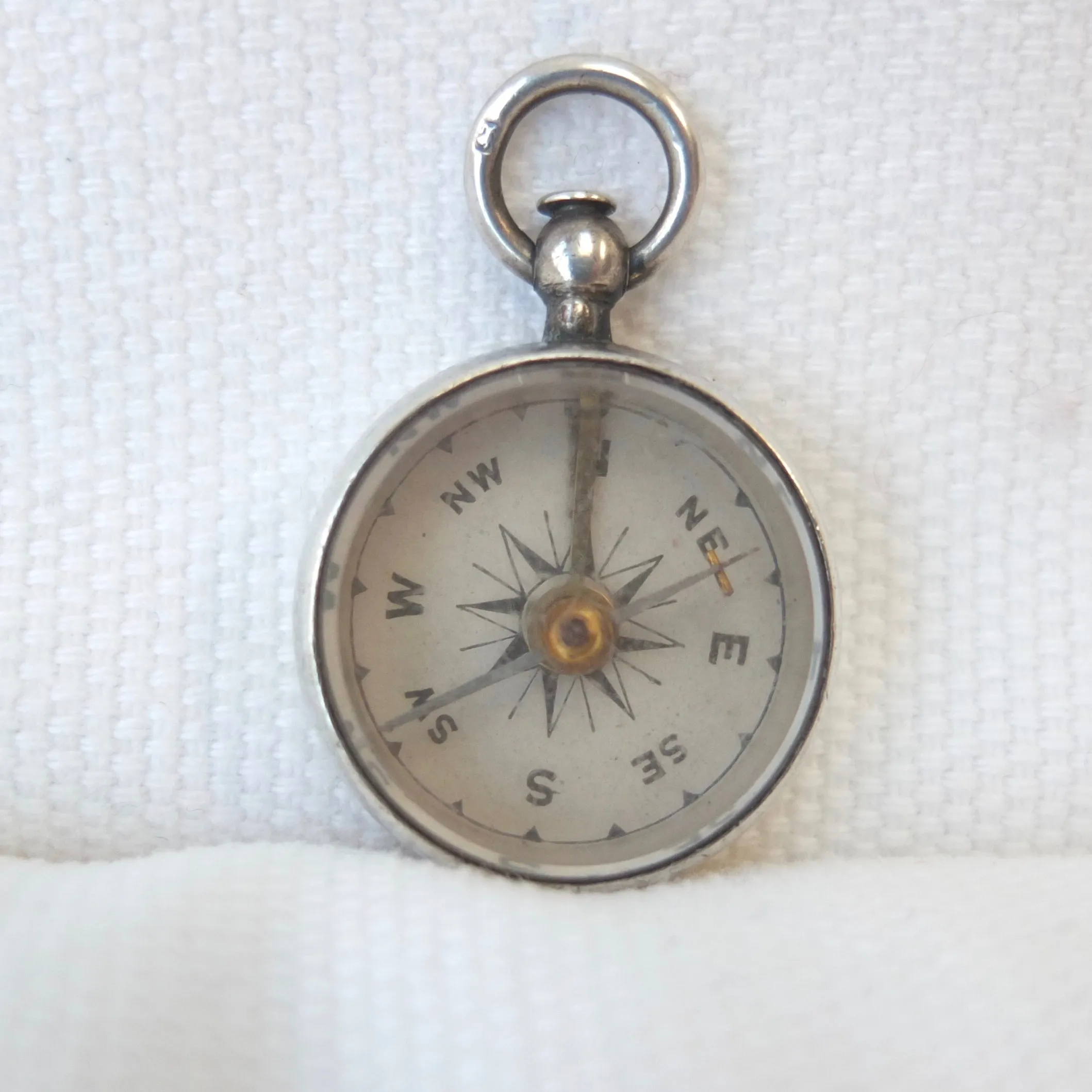 Victorian Silver Compass, Lewis Nightingale, London 1897