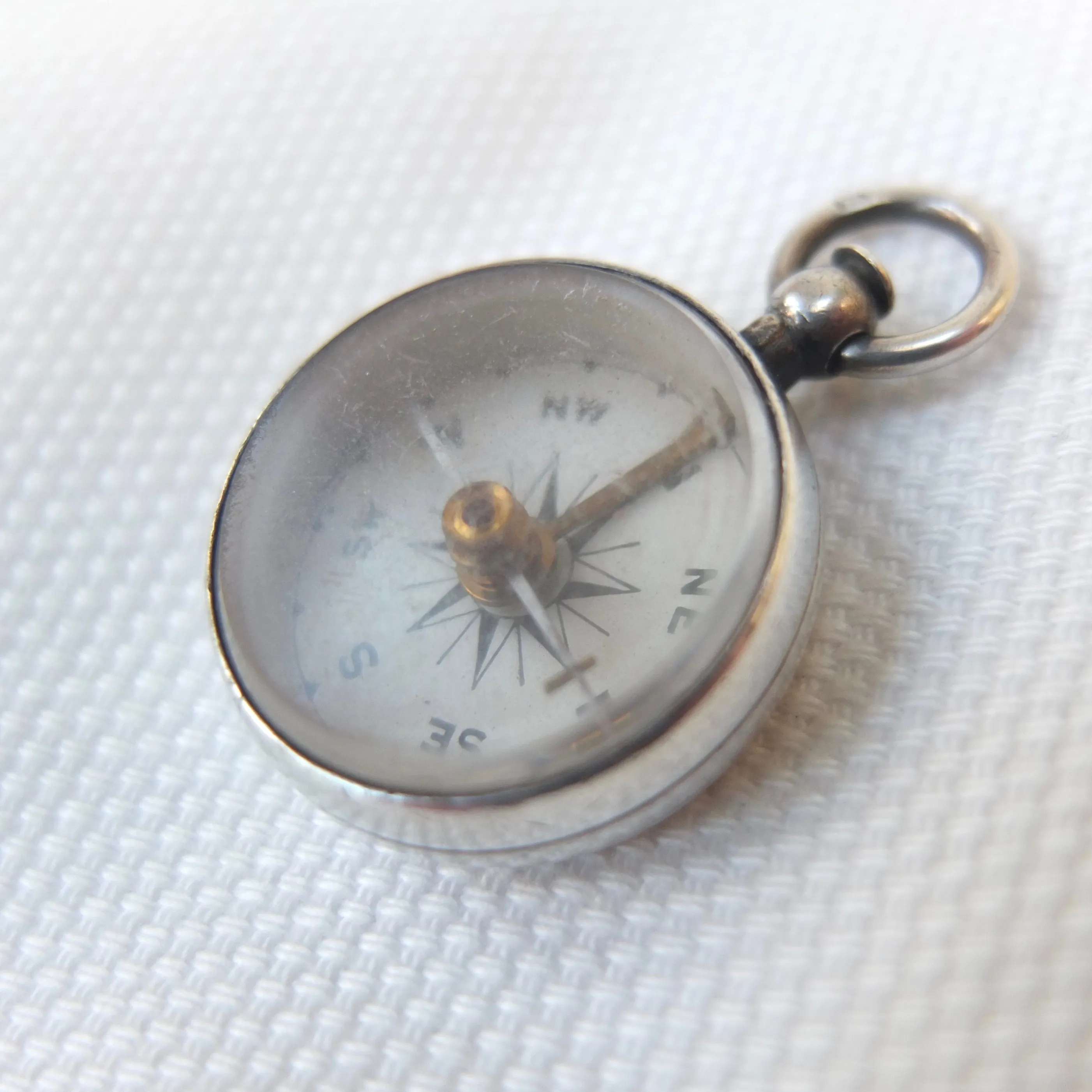 Victorian Silver Compass, Lewis Nightingale, London 1897