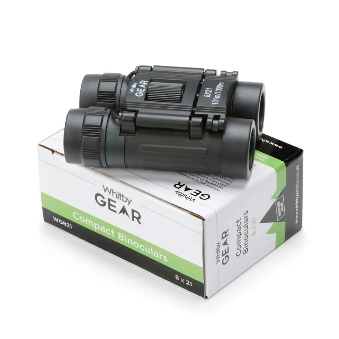 Whitby Gear Compact Pocket Binoculars 8x