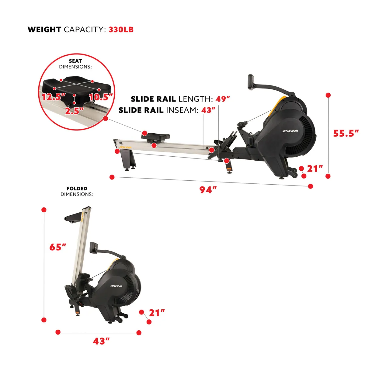 Windmill Air Magnetic Rower