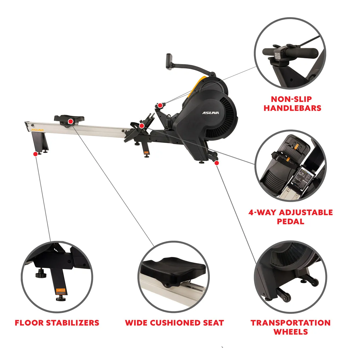 Windmill Air Magnetic Rower