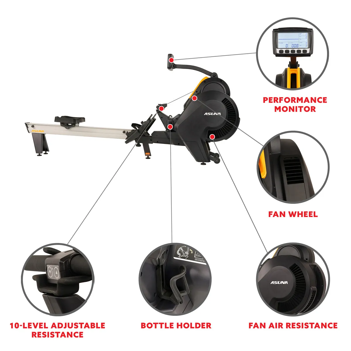 Windmill Air Magnetic Rower