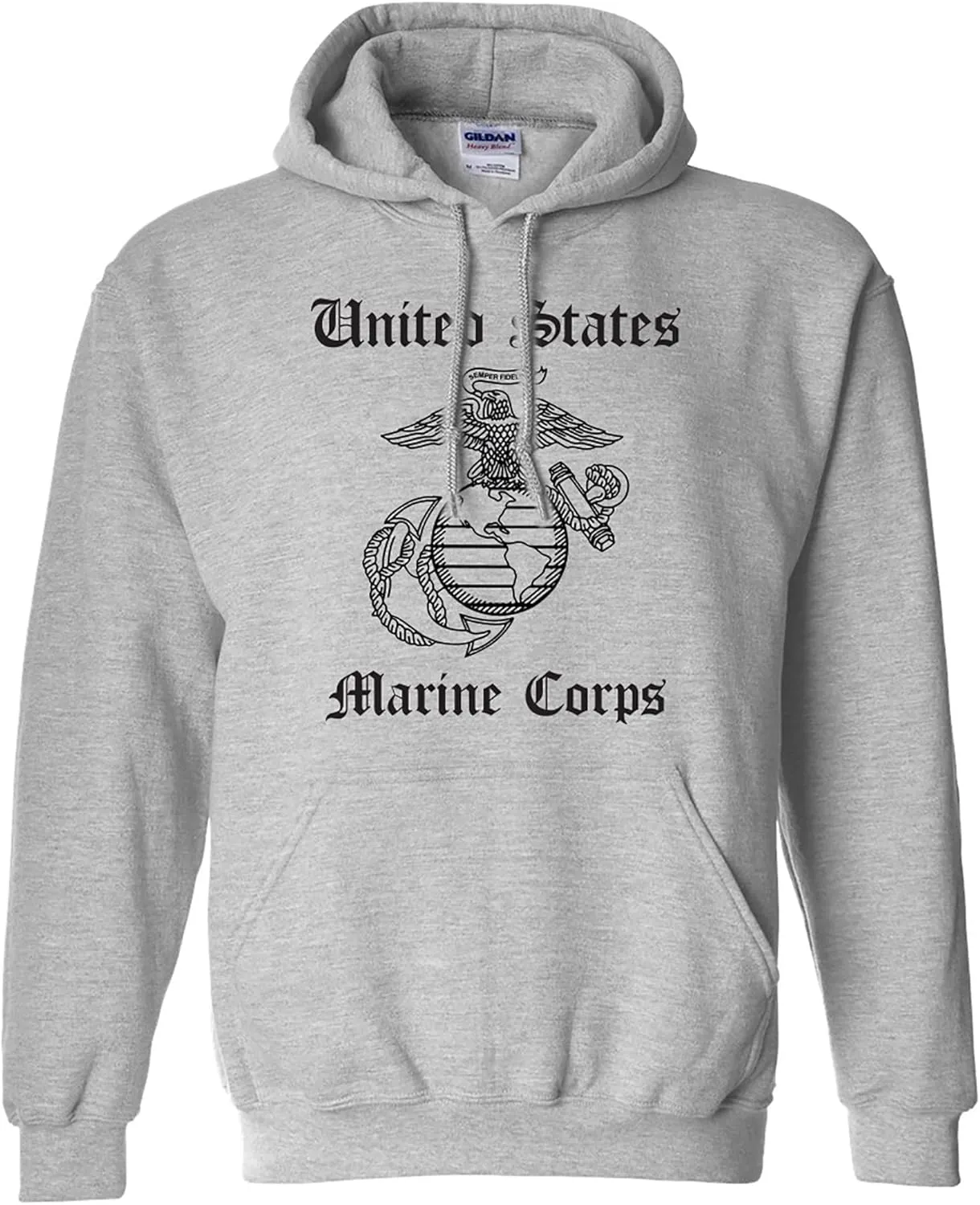 zerogravitee United States Marine Corps Adult Hooded Sweatshirt